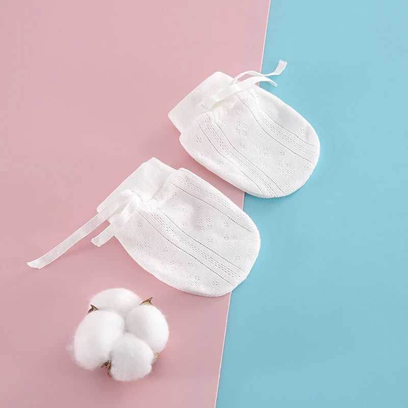 2PCS Baby Gloves for Newborns Cotton