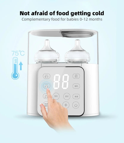 Multi-Function Baby Bottle Warmer – Fast Milk & Food Heater, Sterilizer, | Touch Screen with Accurate Temperature Control for Newborns & Infants