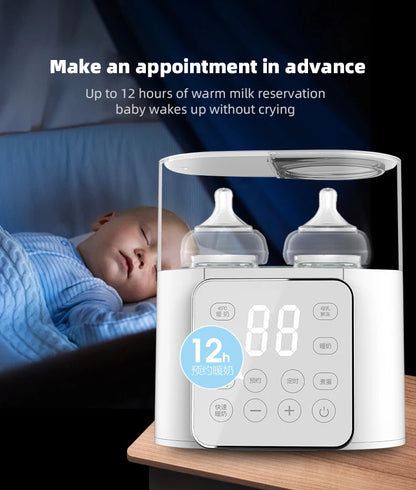 Multi-Function Baby Bottle Warmer – Fast Milk & Food Heater, Sterilizer, | Touch Screen with Accurate Temperature Control for Newborns & Infants