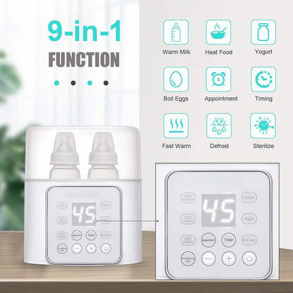 Multi-Function Baby Bottle Warmer – Fast Milk & Food Heater, Sterilizer, | Touch Screen with Accurate Temperature Control for Newborns & Infants