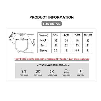 Cartoon Print Baby Bodysuits
5-Pack Unisex Newborn Clothes - Soft Cotton Outfits for Boys & Girls