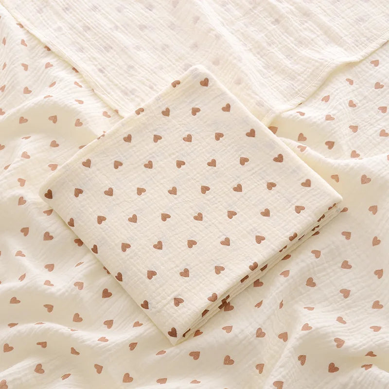 Newborn Muslin Swaddle Wrap – 100×100 cm Cotton Baby Blanket