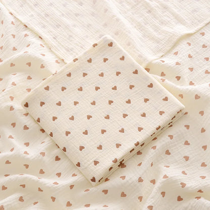 Newborn Muslin Swaddle Wrap – 100×100 cm Cotton Baby Blanket