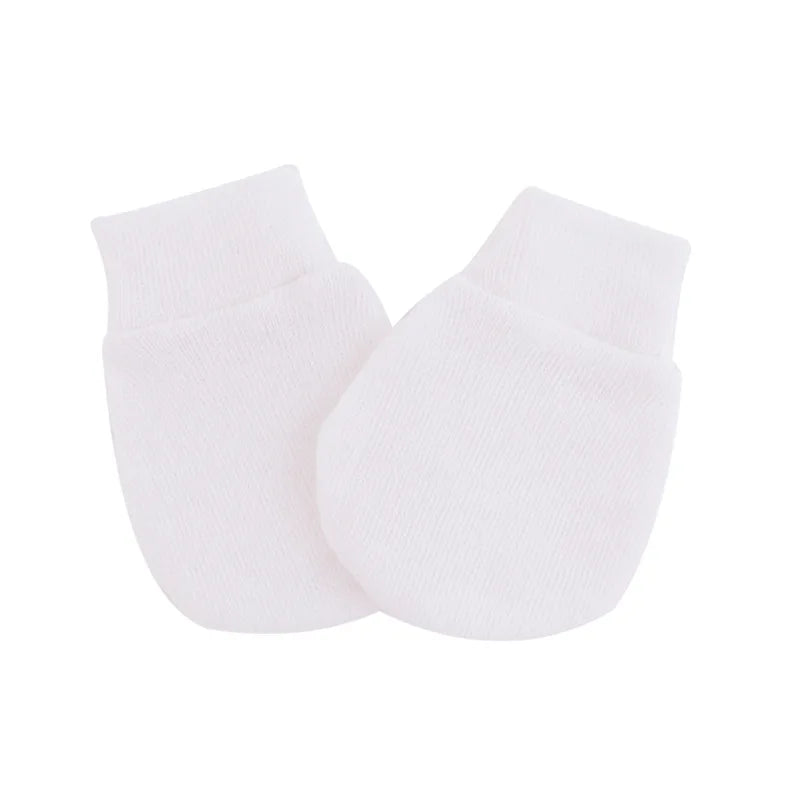 2PCS Baby Anti Scratching Soft Cotton Gloves Newborn