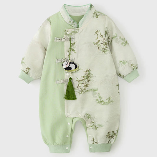 Baby Cotton Knit Romper Unisex Long Sleeve Outfit