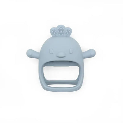 1PC Baby Silicone Teether Toys Cartoon Chick Shape Baby Toys Hollow Out Baby Care Equipment Chewing Training Baby Products