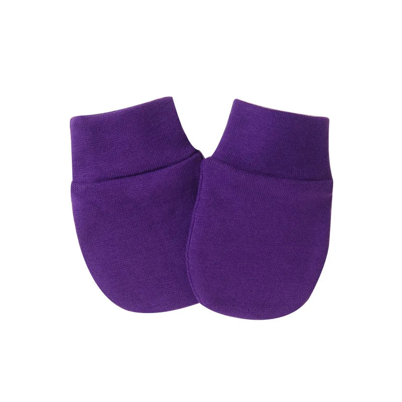 2PCS Baby Anti Scratching Soft Cotton Gloves Newborn