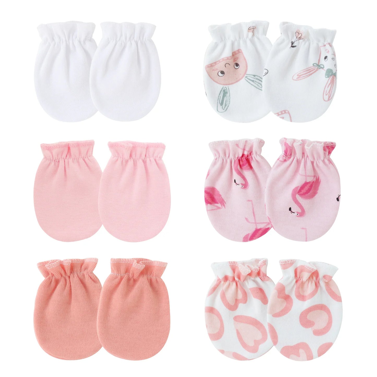 6 Pairs Newborn Anti-Scratching Gloves