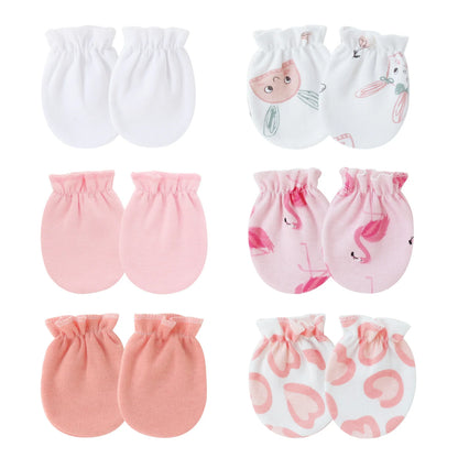 6 Pairs Newborn Anti-Scratching Gloves