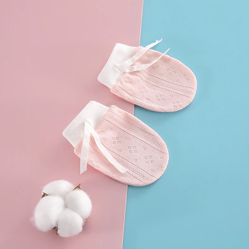 2PCS Baby Gloves for Newborns Cotton