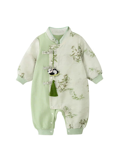 Baby Cotton Knit Romper Unisex Long Sleeve Outfit