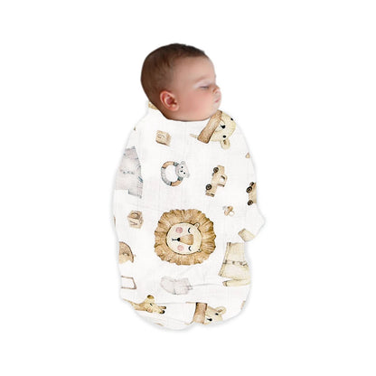 Infant Bamboo Muslin Swaddle – Lightweight Cotton Baby Blanket & Wrap (Unisex)