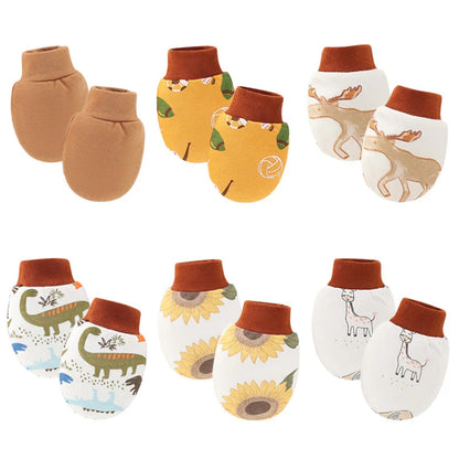 6 Pairs Newborn Baby Mittens