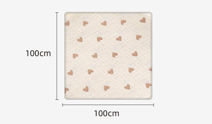 Newborn Muslin Swaddle Wrap – 100×100 cm Cotton Baby Blanket