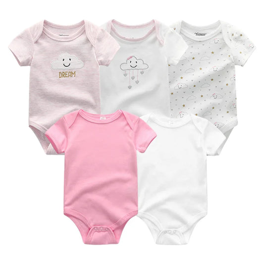 Everyday Baby Bodysuits Set
Cotton 5-Pack Newborn Clothes - Soft Unisex Outfits for Boys & Girls