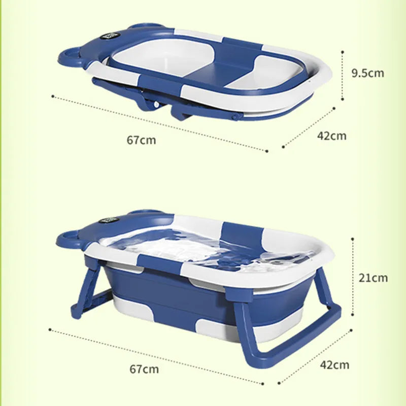 Folding Silicone Baby Bathtub