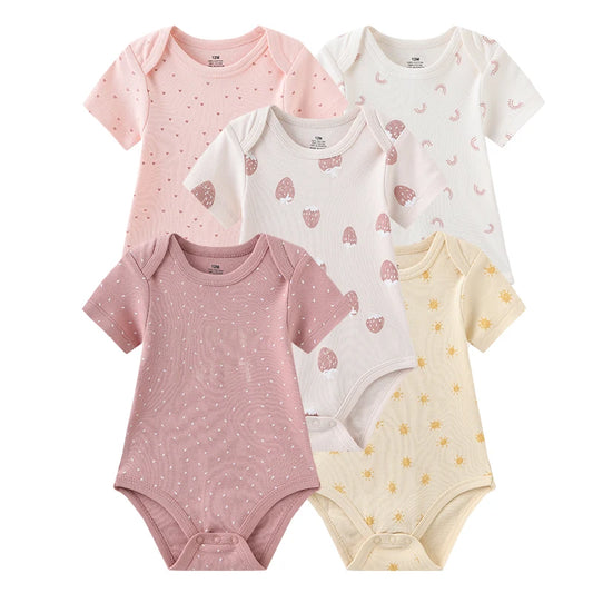 Everyday Baby Bodysuits Set
Cotton 5-Pack Newborn Clothes - Soft Unisex Outfits for Boys & Girls