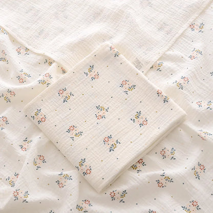 Soft Muslin Baby Blanket – Cartoon Print Swaddle & Bath Towel