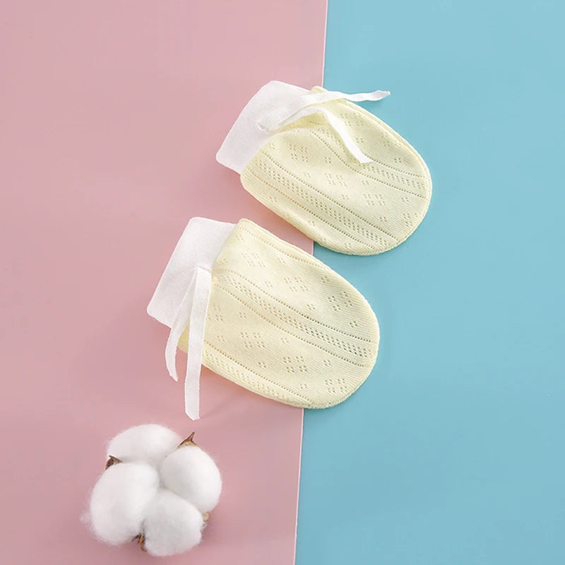 2PCS Baby Gloves for Newborns Cotton