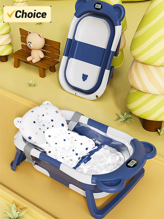 Folding Silicone Baby Bathtub