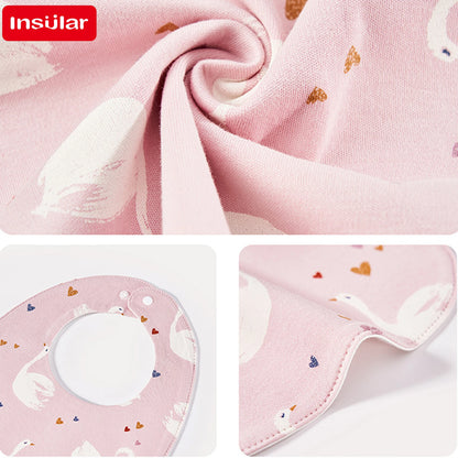 3-Layer Cotton Muslin Bibs