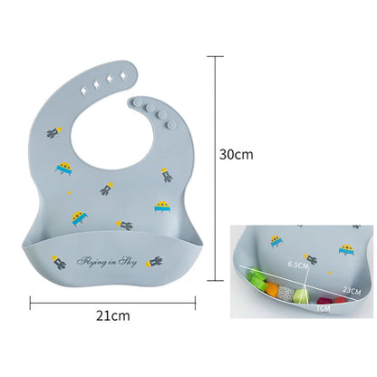 Waterproof Silicone Baby Bibs