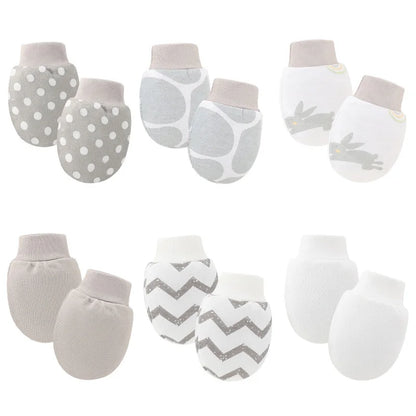 6 Pairs Newborn Baby Mittens